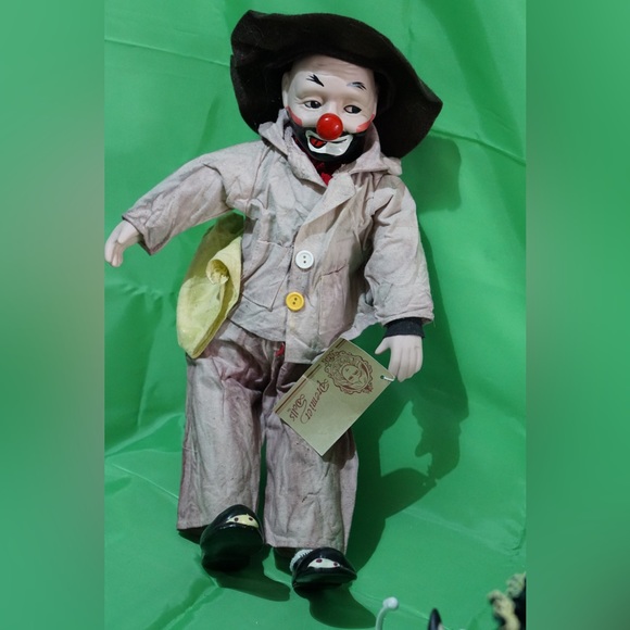 Other Vintage Handmade Porcelain Hobo Clown Doll Poshmark